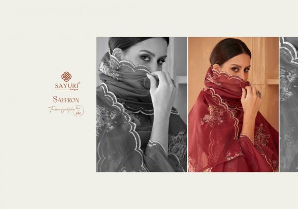 Sayuri Saffron Festival Wear Viscose Silk Designer Salwar Suit Collection